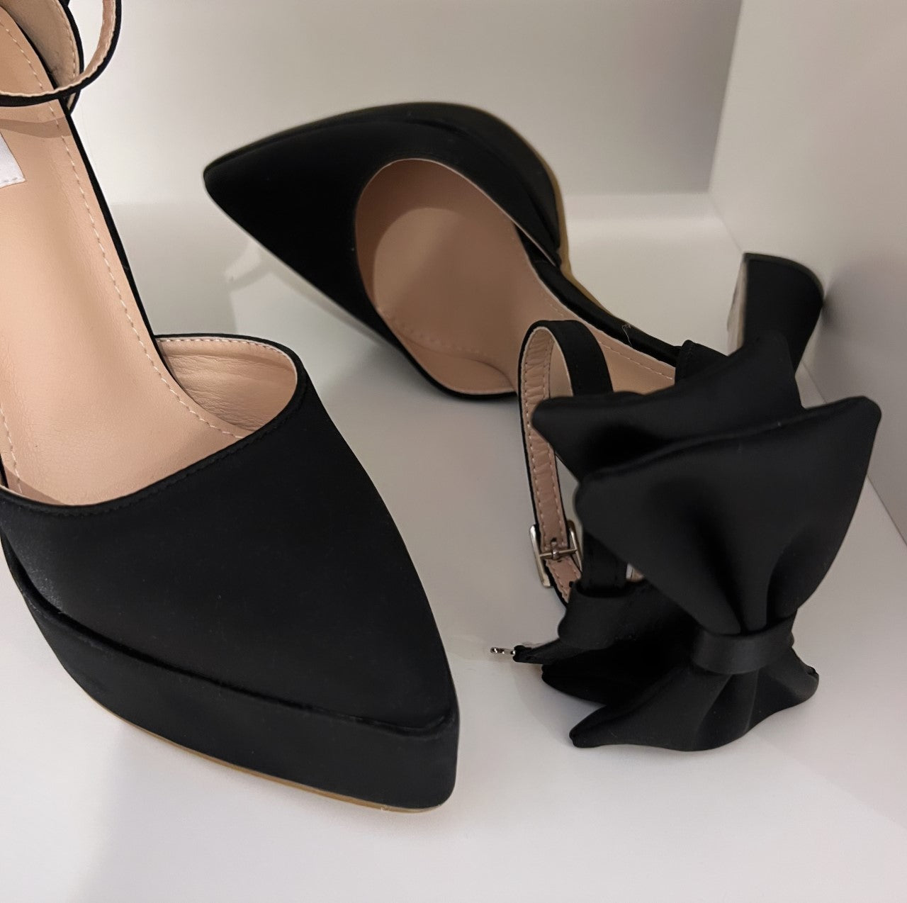 centeret taxa syg Festsko for dame Pumps Anita bow sandal høyhælte sko – Tati Fashion Store